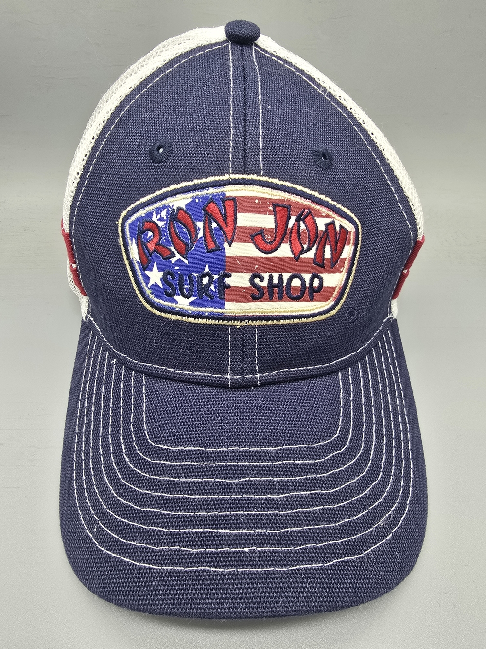 Ron Jon Surf Shop Navy & White Mesh Trucker Hat